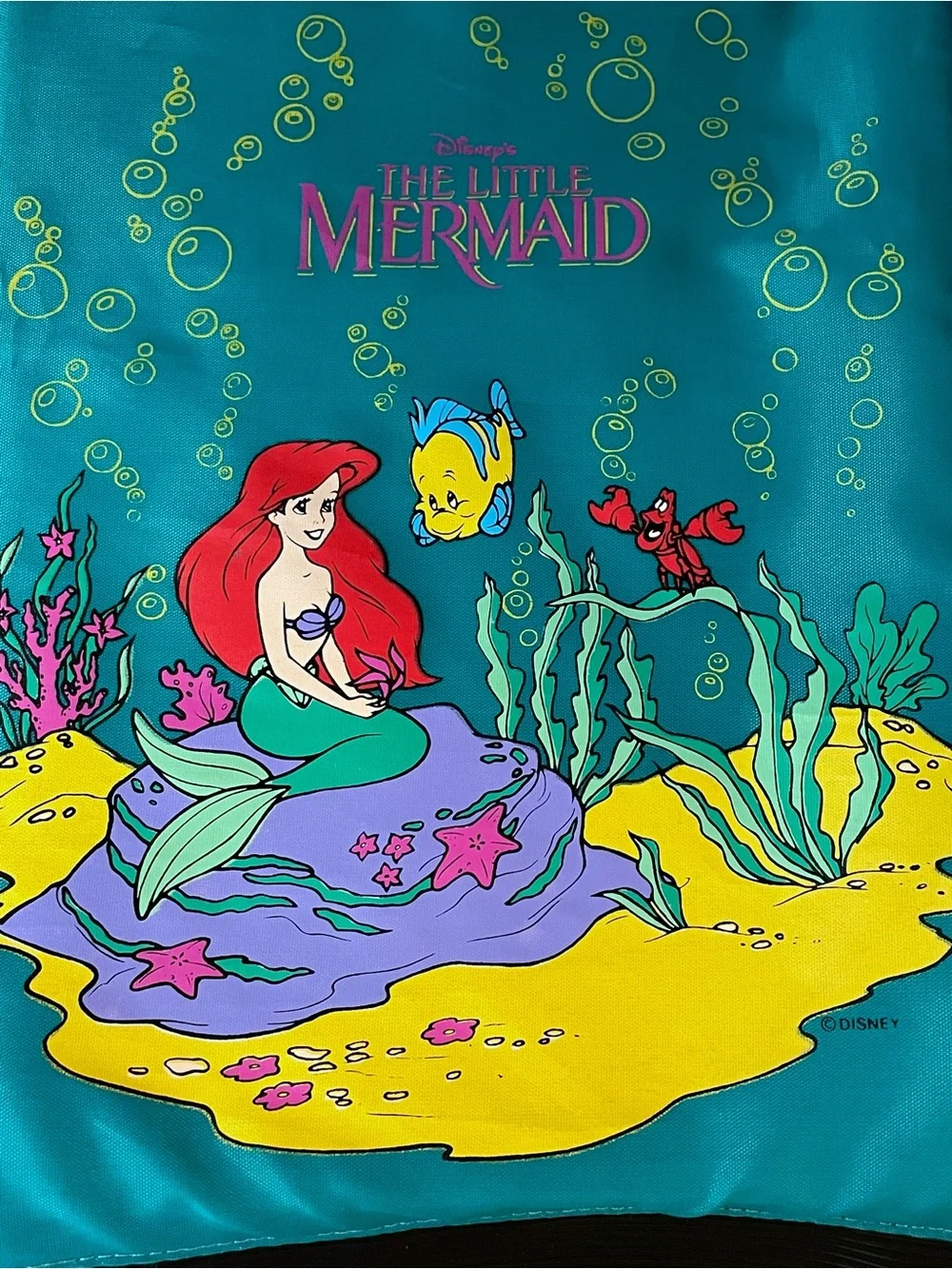 Vintage 1990s Disney’s The Little Mermaid Wiz Locker Backpack